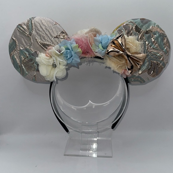 Sleeping Beauty Aurora Minnie Inspired Ears Headband with Bows & Sequins